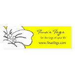 Floral Theme Care Instructions Business Card Templates