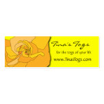 Floral Theme Care Instructions Business Card