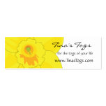 Floral Theme Care Instructions Business Cards