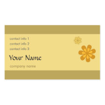 Florals - Beige Business Card