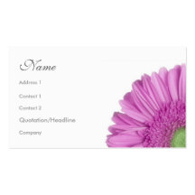 Florals - Gerbera Daisy Business Card