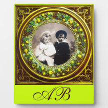 FLORENTINE RENAISSANCE FRUITS MONOGRAM PLAQUE