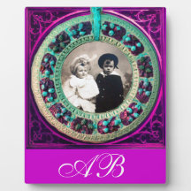 FLORENTINE RENAISSANCE FRUITS MONOGRAM PHOTO PLAQUE