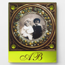 FLORENTINE RENAISSANCE FRUITS MONOGRAM DISPLAY PLAQUES