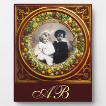 FLORENTINE RENAISSANCE FRUITS MONOGRAM PLAQUES