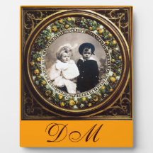 FLORENTINE RENAISSANCE FRUITS MONOGRAM PLAQUES