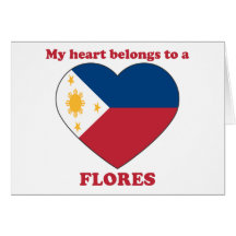 Flores Greeting Card