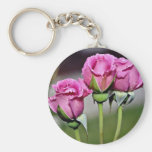 Floribunda 'Angel Face' flowers Key Chain