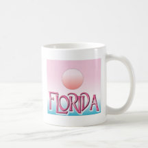 Florida Airbrush Sunset Coffee Mugs