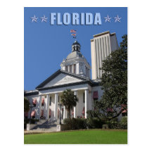 Florida State Capitols (Old and New), Tallahassee Postcard