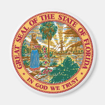 Florida State Seal Refrigerator Magnet