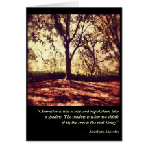 Florida Trees in February - Abraham Lincoln Quote Card