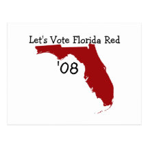 floridared, Let's Vote Red Florida... - Customised Postcards