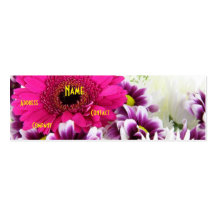 Florist - Purple Bouquet Business Card Templates