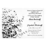 Flourish wedding invitation