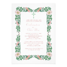 Flower Border Invitation