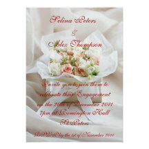 Flower Box Engagement Invitation