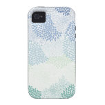 "Flower Burst" Blue iPhone 4/4S Case
