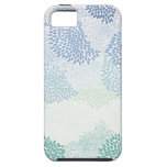 "Flower Burst" Blue iPhone 5 Cases