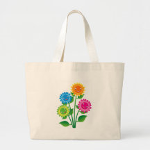 flower canvas bag