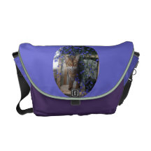 Flower Cat Oval Commuter Bag