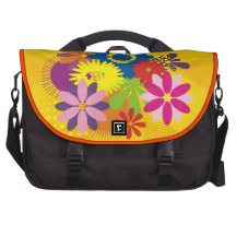 Flower Design Laptop Bag