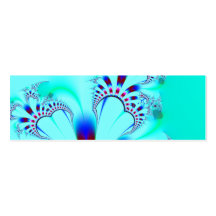 Flower · Fractal Art · Turquoise Business Card Template