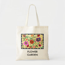 FLOWER GARDEN Budget tote Canvas Bag