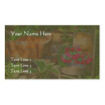 Flower Garden Wheelbarrow Business Card