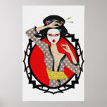 Flower Geisha Posters