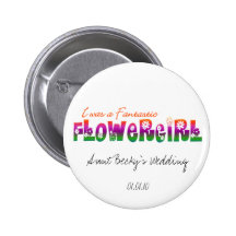 Flower Girl Button