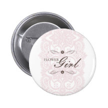 Flower Girl Button-Vintage Bloom