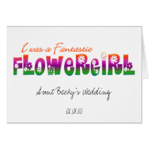 Flower Girl Card