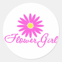 Flower Girl Daisy/ Pink Sticker