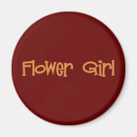 Flower Girl Fridge Magnets
