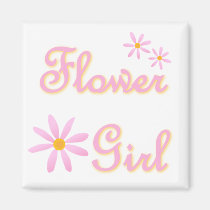 Flower girl magnet magnets