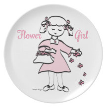 Flower Girl Party Plates