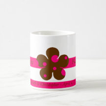 Flower Girl - Polka Dot Daisy Coffee Mug
