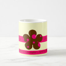 Flower Girl - Polka Dot Daisy Coffee Mugs