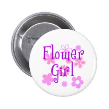 Flower Girl Products Pinback Buttons