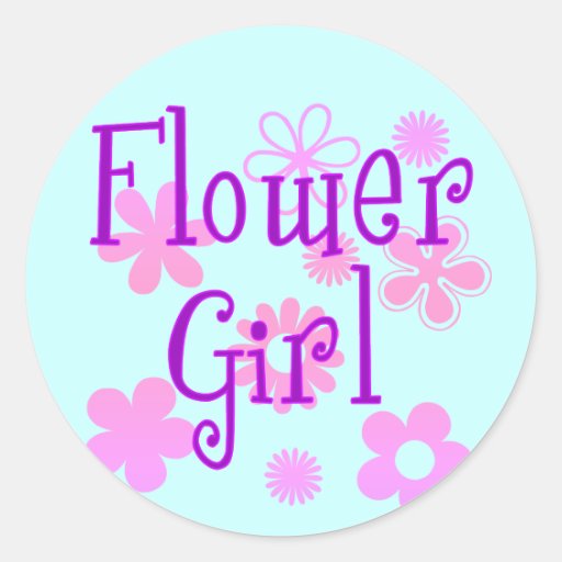 Flower Girl Products Round Sticker