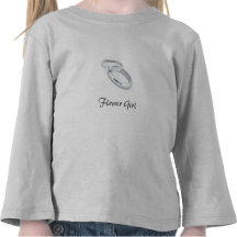 Flower Girl/Silver Wedding Bands Tshirts