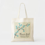 Flower Girl Wedding Party Gift Bag (aqua)