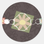 flower jewellery necklace gift packaging sticker