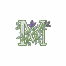 Flower Monogram Initial M