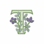 Flower Monogram Initial T