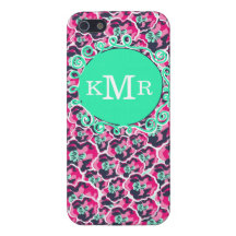 Flower Monograms iPhone 5 Cases