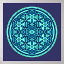 Flower Of Life - Button Style 01 Poster