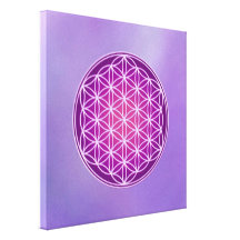 Flower of Life - Crown Chakra Gallery Wrapped Canvas