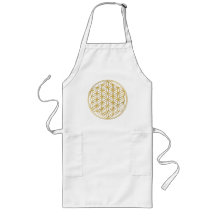 FLOWER OF LIFE - gold Aprons